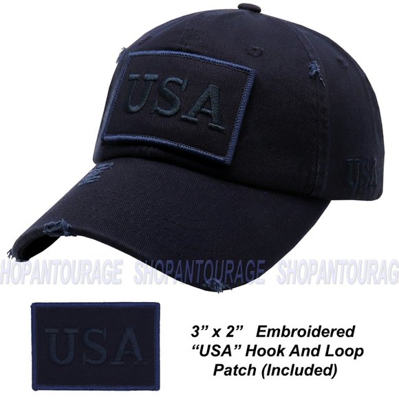American Flag Unisex Vintage Baseball Hat : 6 Pack main image 5